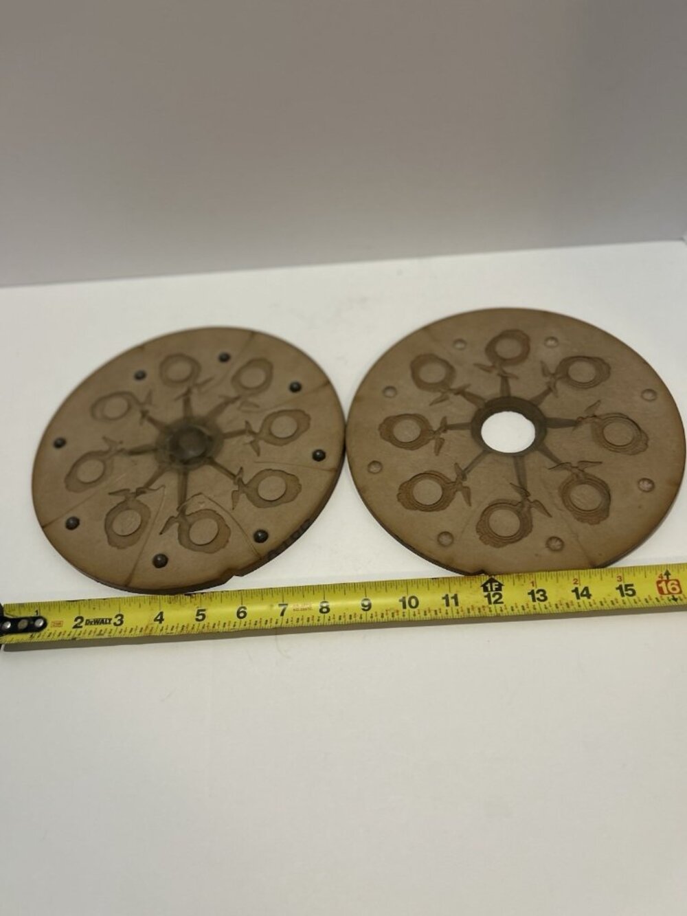 Vintage 9” Rubber Spin Casting Mold Federal Style Eagle Mirror Frame Dollhouse